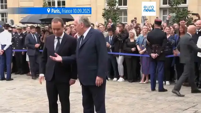 'Video thumbnail for Re-appointed French Prime Minister Sébastien Lecornu names new cabinet after meeting with Macron'