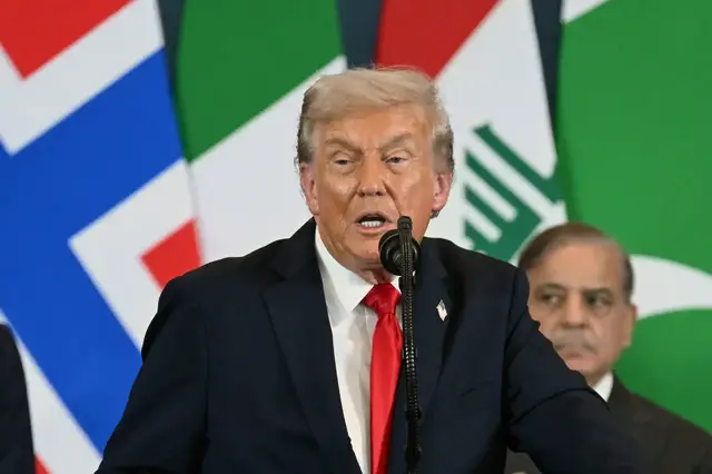 'Video thumbnail for Trump takes credit for ‘historic’ Israel-Hamas ceasefire deal'