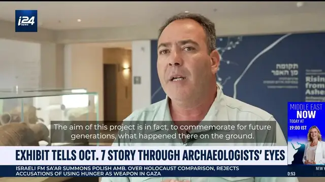 'Video thumbnail for Exhibit tells Oct. 7 story through archaeologists' eyes'