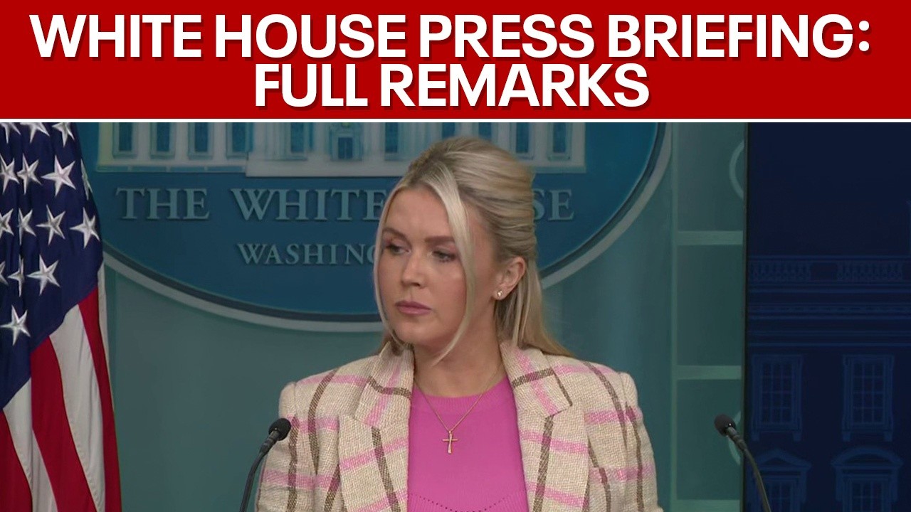 Video thumbnail for White House delivers update on war in Iran, SAVE Act