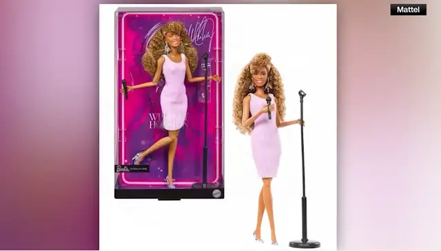 Video thumbnail for New Whitney Houston Barbie honors Newark-born music icon