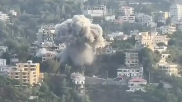 Video thumbnail for Israel hits multiple towns in southern Lebanon as attacks intensify