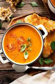 Video thumbnail for Savory Tomato Basil Soup