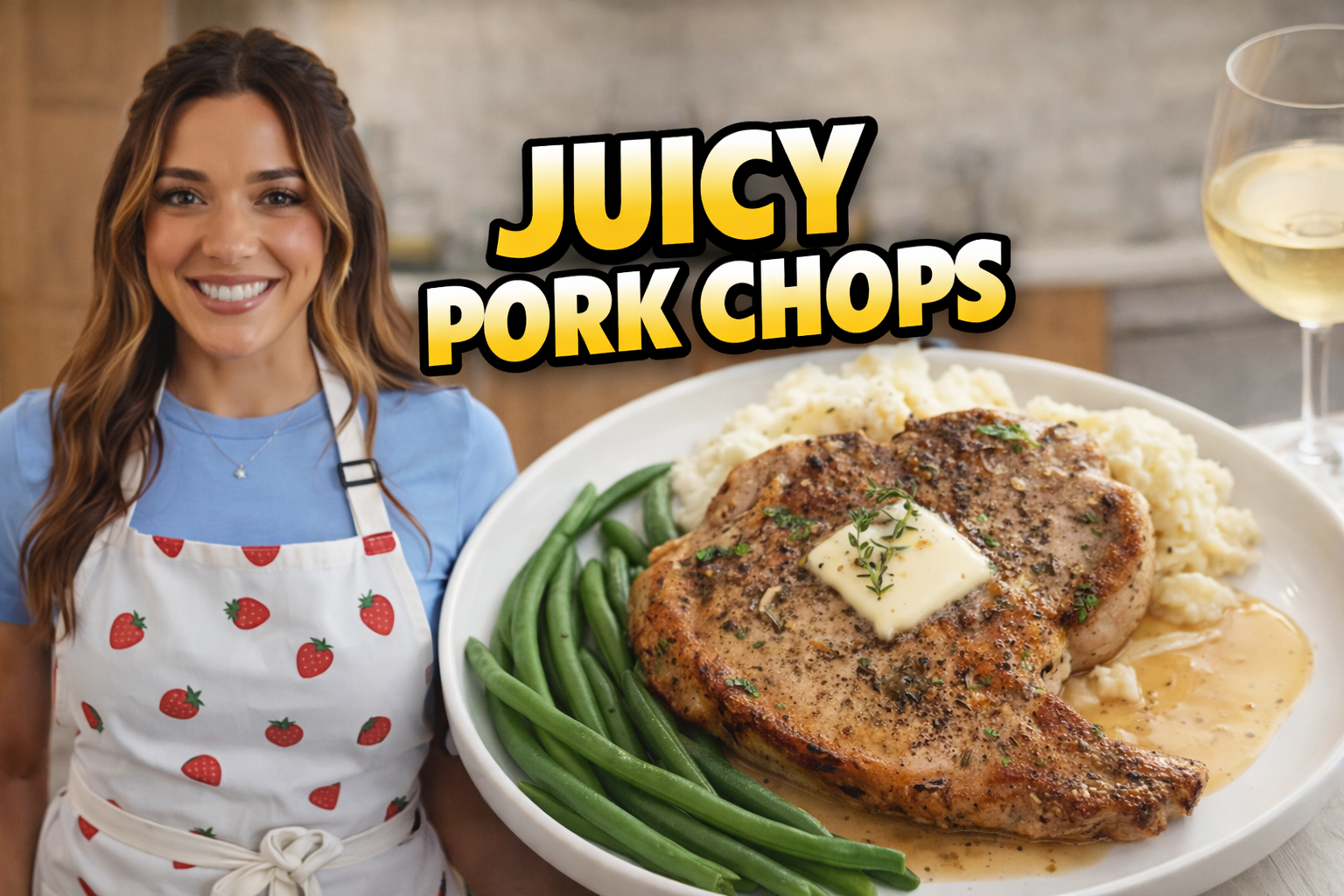 Video thumbnail for Juicy Skillet Pork Chops with Creamy Sour Cream Gravy