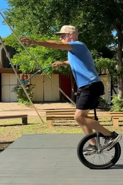 Video thumbnail for Most whip cracks whilst on a unicycle in one minute - 228 by Adam Winrich