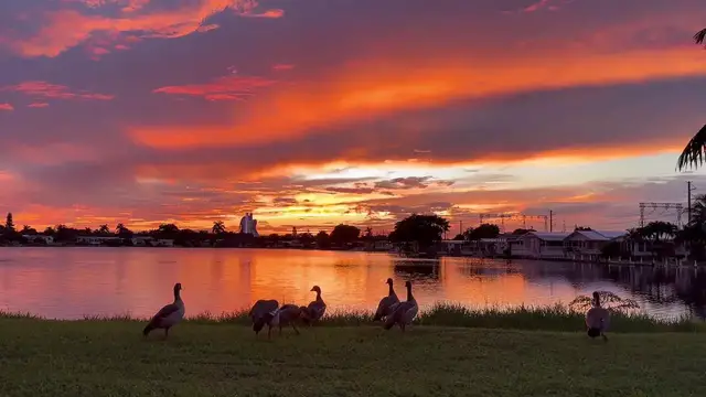 Video thumbnail for US: Vivid Sunset Sky After Thunderstorms in Dania Beach.