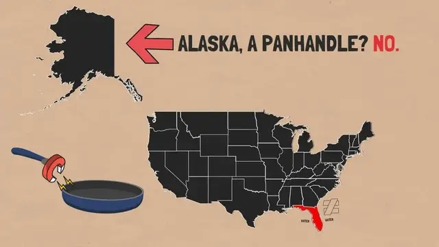 Video thumbnail for What is a panhandle & which US States have them?
