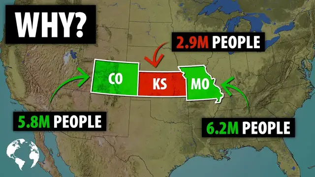 'Video thumbnail for Why Kansas Has So Few Americans Compared To Missouri And Colorado'