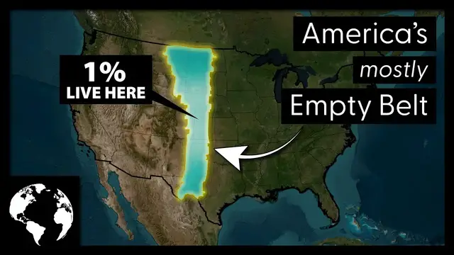 Video thumbnail for Why So Few Americans Live In This Huge Area In The Middle Of The Country