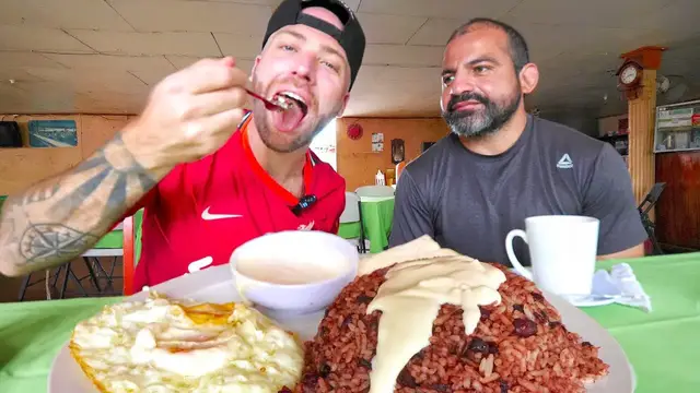 Video thumbnail for Eating the NATIONAL DISH of NICARAGUA!! Gallo Pinto + Ferry Ride to Ometepe in Rivas, Nicaragua!!