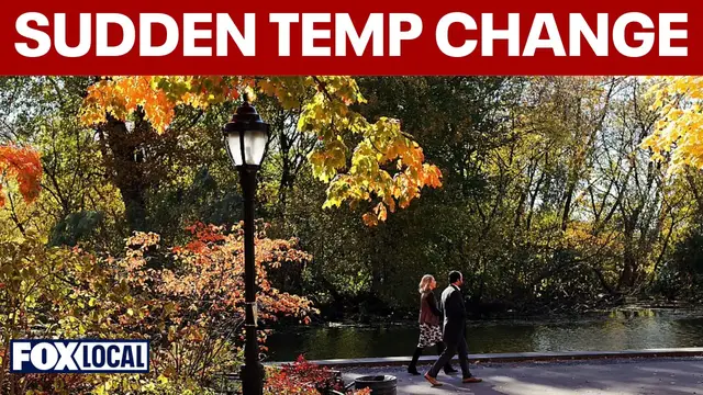 Video thumbnail for New Yorkers adjust to sudden weather whiplash as autumn chill sets in