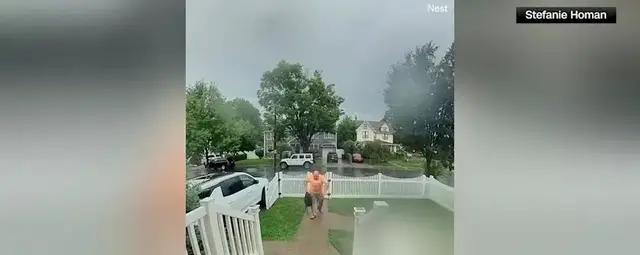 Video thumbnail for CAUGHT ON CAMERA: Staten Island man struck by lightning
