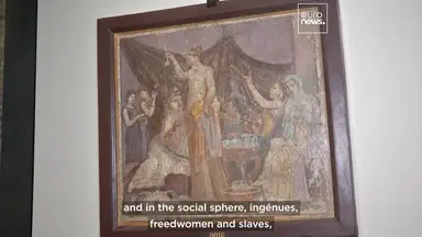 'Video thumbnail for From priestesses to prostitutes: New exhibition uncovers the lives of women in Pompeii'