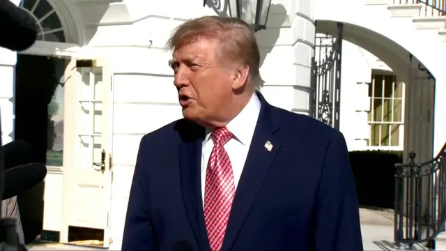 Video thumbnail for Trump speaks to reporters on Ukraine, Russia, Iran, France and US midterms