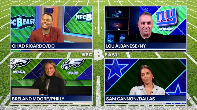 'Video thumbnail for 'Tush Push,' Cowboys carousel, GIANT mistakes and JD5's injury | NFC BEAST'