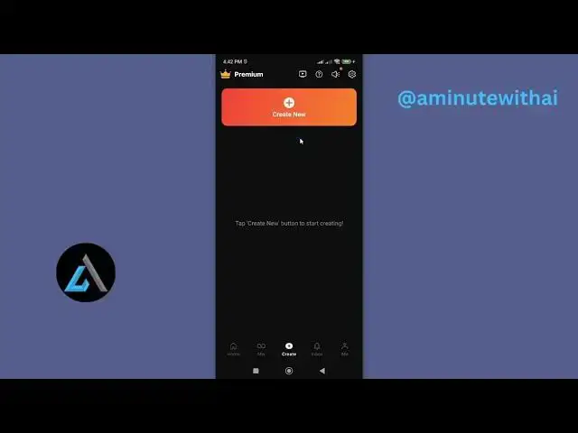 'Video thumbnail for How To Create A New Project On KineMaster App'