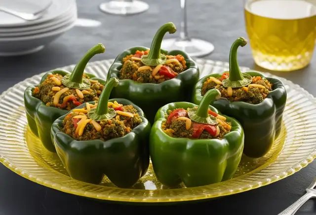 Video thumbnail for Stuffed Green Peppers