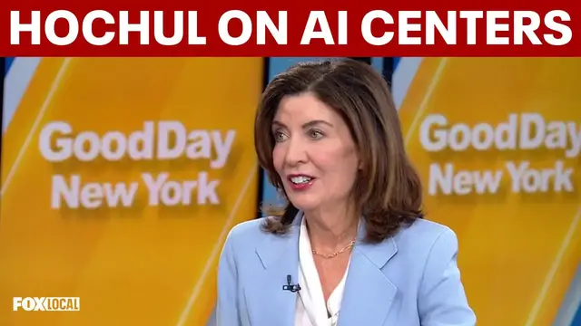 Video thumbnail for Hochul defends New York pause on AI data centers over power concerns