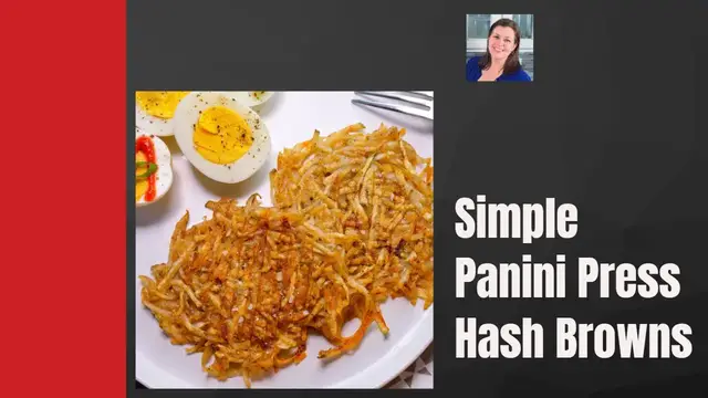 Video thumbnail for How to Make Panini Press Hash Browns #hashbrowns #potatoes #cooking #recipe #shorts