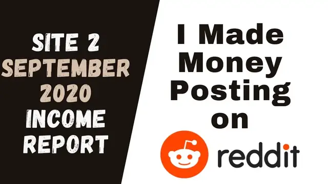 'Video thumbnail for Making Money Posting to Reddit September Income Report'