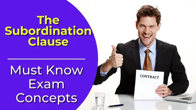 Video thumbnail for Subordination Clause: What is it? Real estate license exam questions.
