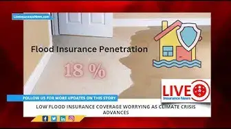 Video thumbnail for Low flood insurance coverage worrying as climate crisis advances