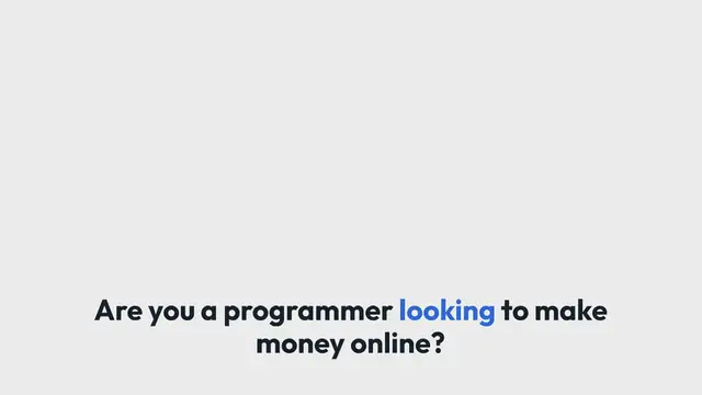 Video thumbnail for 16 Ways to Get Paid to Code Online