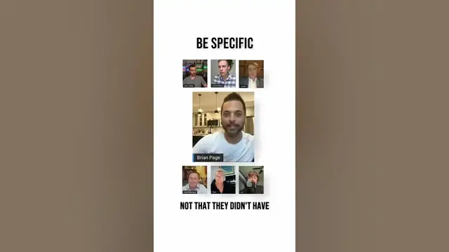 Video thumbnail for Be Specific
