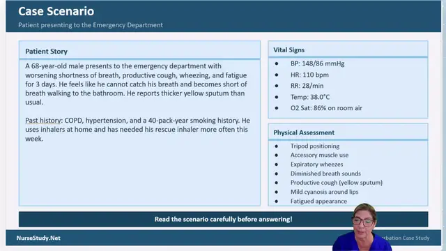 Video thumbnail for COPD Nursing Diagnosis and Care Plans