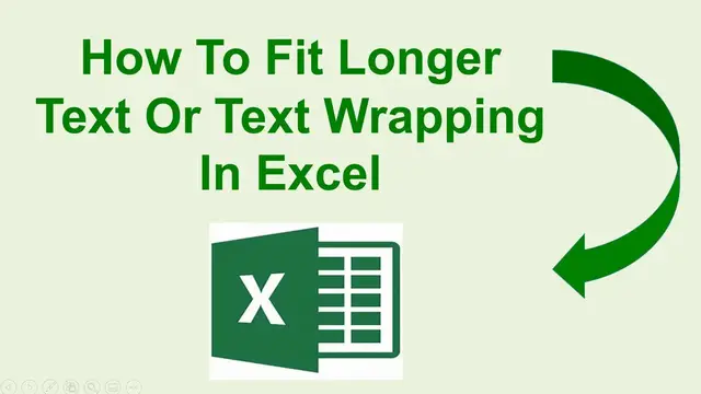 Video thumbnail for How To Fit Longer Text  or Text Wrapping In Excel.  Excel Tip