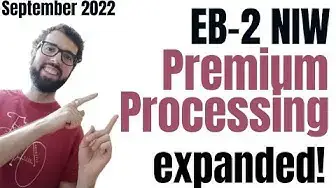 'Video thumbnail for Premium Processing good news for EB-2 NIW green card!'