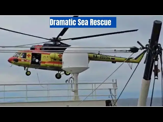 Video thumbnail for Watch: Russian Mi-8 Helicopter Rescues a Sailor in the Bering Sea