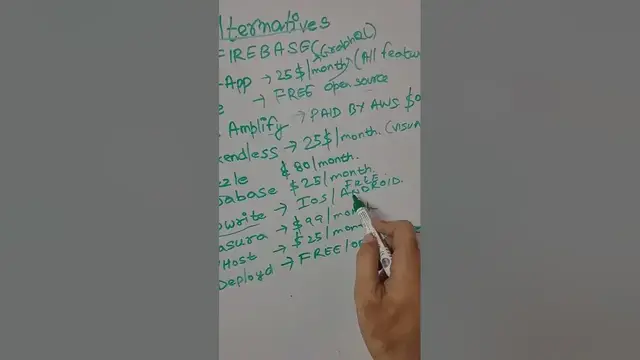 Video thumbnail for Check out the 10 FREE & Paid Alternative Websites For Firebase You didn't know #shorts