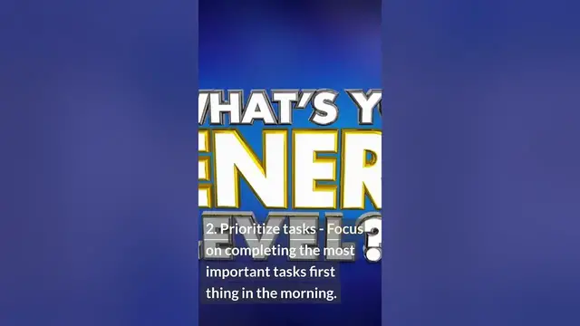 Video thumbnail for 6 Easy Ways to Improve Daily Productivity