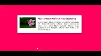 Video thumbnail for How to Float the Image using Flex Property in HTML5 & CSS3
