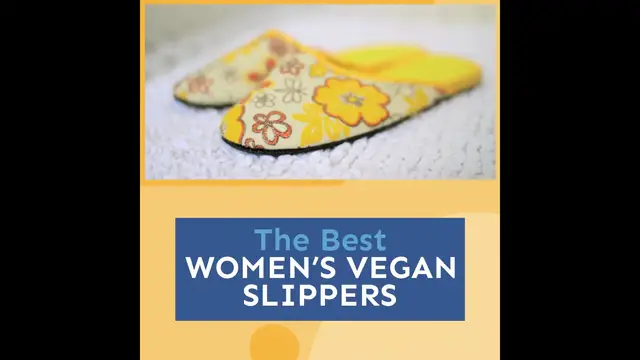 'Video thumbnail for womens vegan slippers'