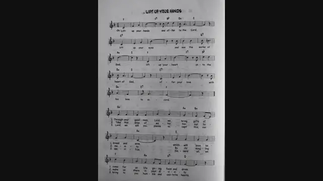 Video thumbnail for Lift Up Your Hands - Catholic Mass Song Sheet Music