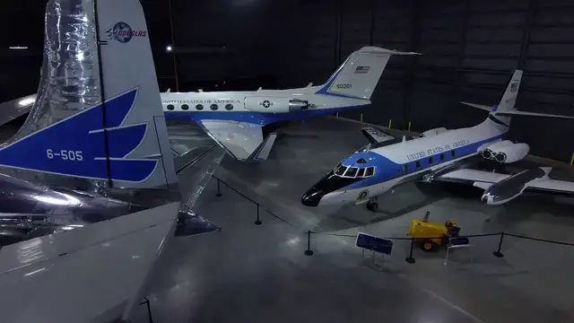 Video thumbnail for Dron Flight National Museum of the U.S. Air Force Presidential Gallery