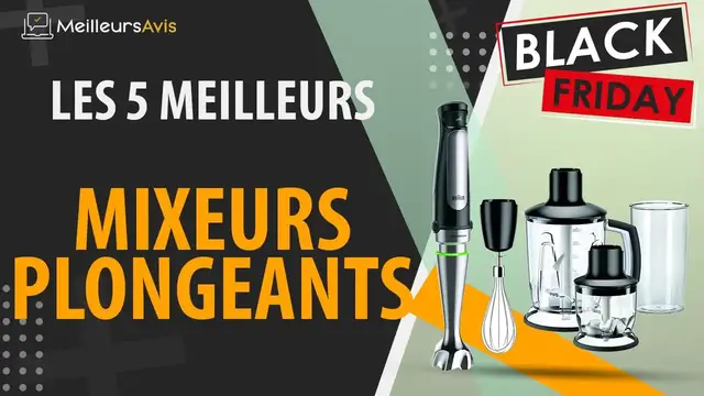 Video thumbnail for 🚩 MEILLEUR MIXEUR PLONGEANT - Black Friday 2022 (Comparatif & Guide d'achat)