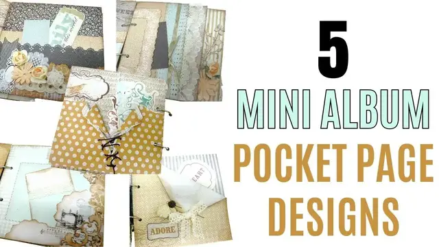 'Video thumbnail for 5 Mini Album Pocket Page Designs'