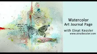 Video thumbnail for Watercolor Art Journal Page