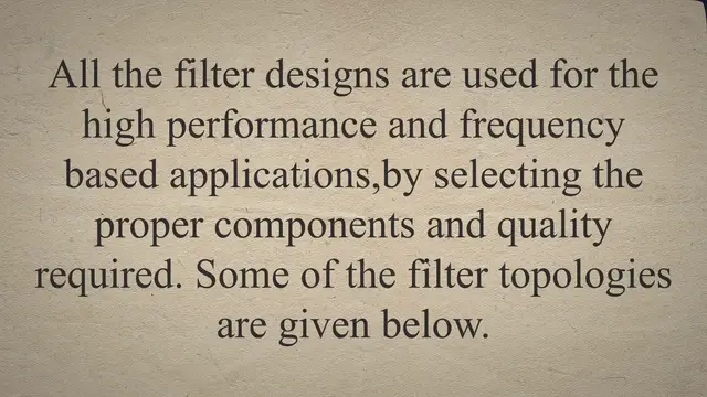 'Video thumbnail for Filter Applications'