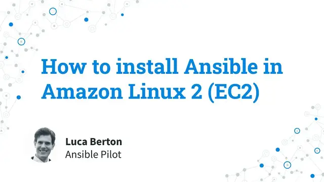 Video thumbnail for How to install Ansible in Amazon Linux 2 (AWS EC2) - Ansible install