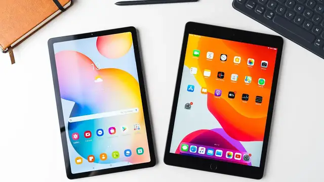 'Video thumbnail for Samsung Galaxy Tab S6 Lite VS Apple iPad 7 10.2 Comparison'