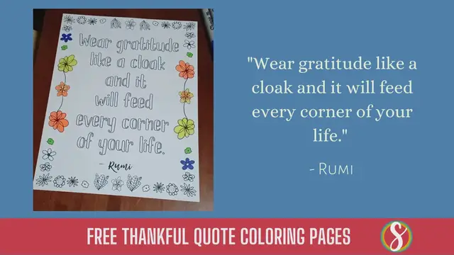 Video thumbnail for Rumi Quote Coloring Page