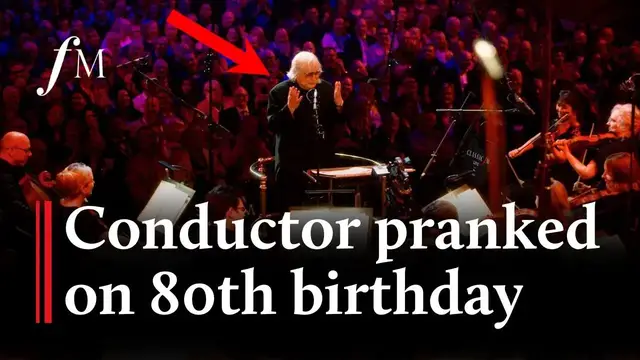 Video thumbnail for Sir Karl Jenkins wasn't expecting this birthday surprise! | Classic FM Live