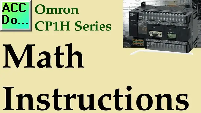 Video thumbnail for Omron CP1H Math Instructions