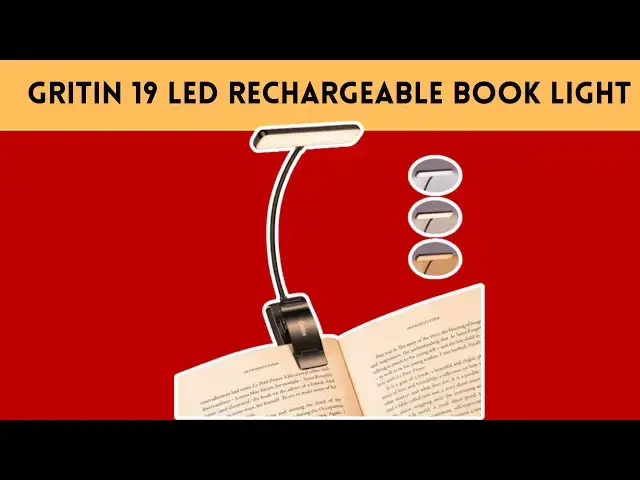 Video thumbnail for Gritin 19 LED Rechargeable Book Light Review