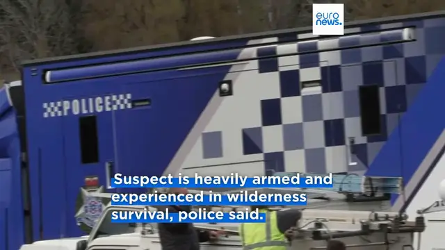 'Video thumbnail for Manhunt for gunman in fatal shooting of two Australian police officers continues'