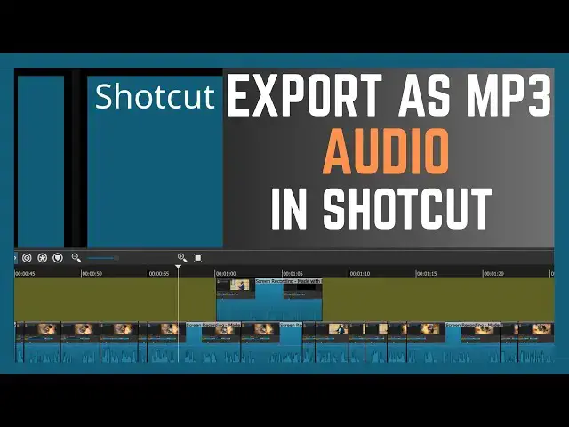 'Video thumbnail for How To Export As Mp3 Audio In Shotcut | Shotcut Downloads'